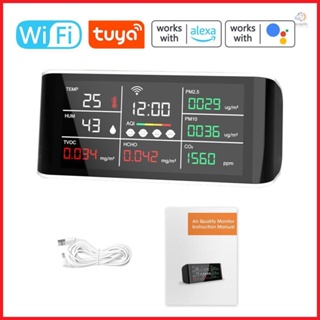 Tuya WiFi Portable USB Rechargeable CO2 Detector Multifunction