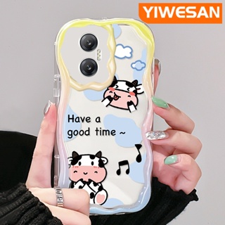 เคสมือถือ แบบนิ่ม แบบใส ลายการ์ตูนวัวน่ารัก กันกระแทก สําหรับ Infinix Hot 20 Hot 20i Hot 20 Play Hot 30 Hot 30i Hot 30 Play