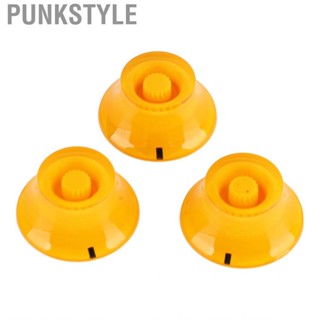 Punkstyle Guitar Knob Set Control Knobs Plastic Housing Yellow for Musical Instrument