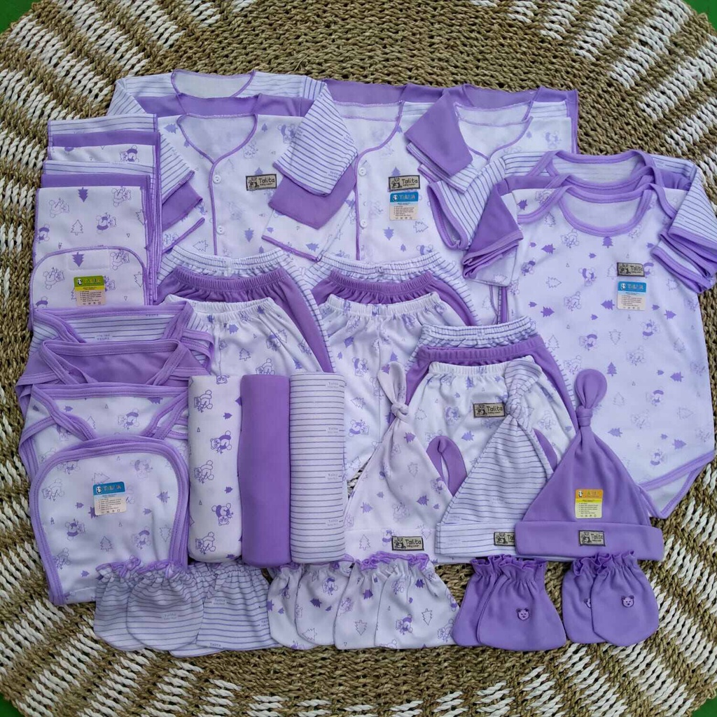 Talita ชุดเสื้อผ้าเด็กแรกเกิด บรรจุ 51 ชิ้น Complete Package Baby Infant Girl Series