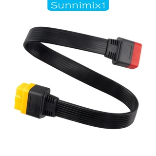 [Sunnimix1] อะไหล่สายเคเบิ้ลต่อขยาย ใช้ง่าย สําหรับจูนเนอร์ยานพาหนะ OBDII