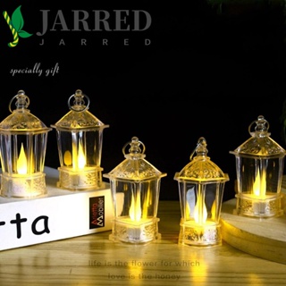 Jarred โคมไฟเทียน LED อะคริลิคใส สีขาวอบอุ่น สไตล์ยุโรป สําหรับตั้งโต๊ะ