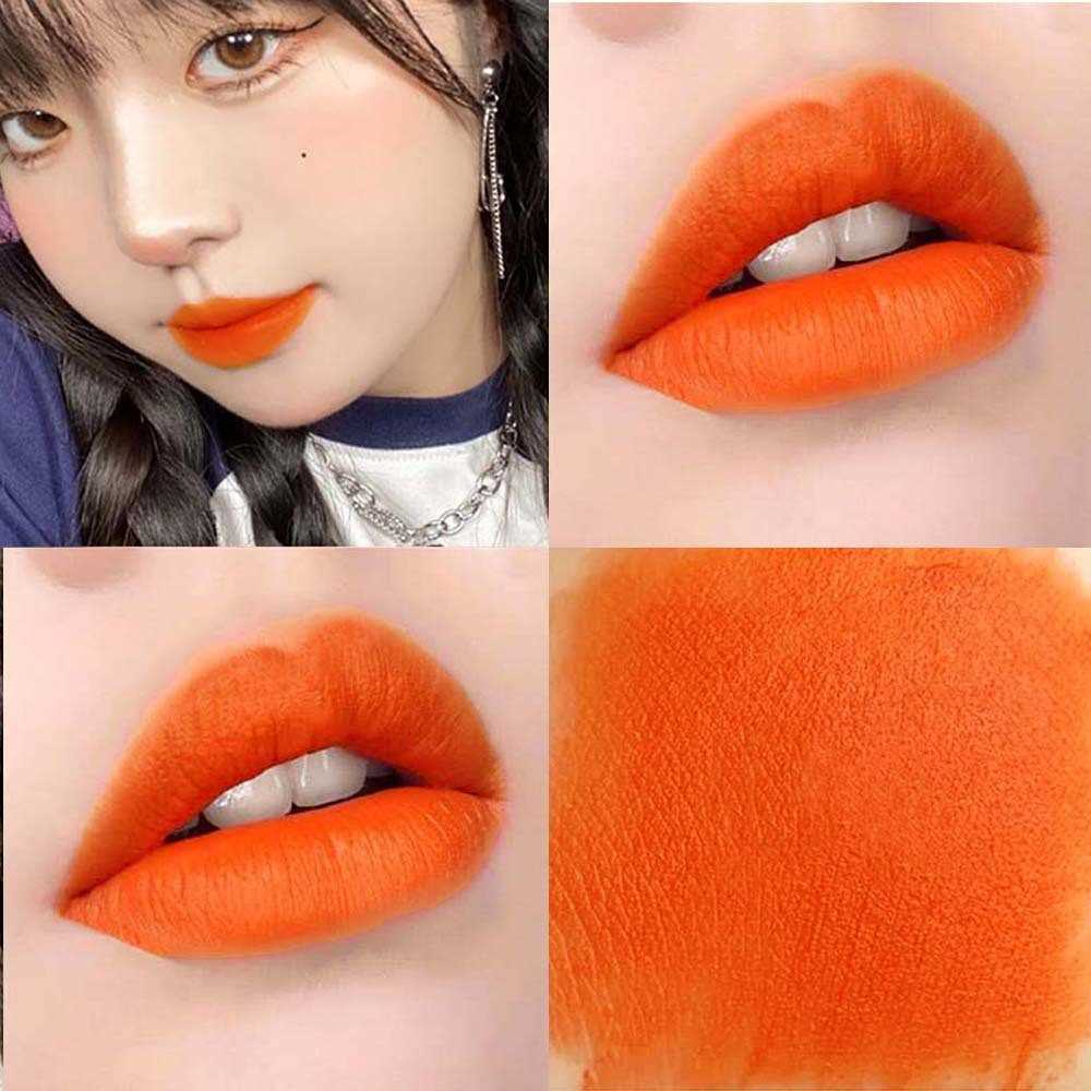 ลิปสติก เนื้อแมตต์กํามะหยี่ กันน้ํา ติดทนนาน เครื่องสําอางแต่งหน้า สําหรับผู้หญิง - รูปที่ 5