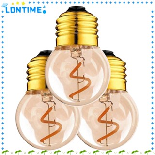 Lontime หลอดไฟ LED 24-220V G40 สไตล์วินเทจ สีเหลืองอบอุ่น 2200K E26 E27