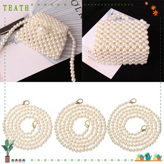 Teath สายคล้องกระเป๋า ประดับไข่มุก คุณภาพสูง แบบเปลี่ยน DIY