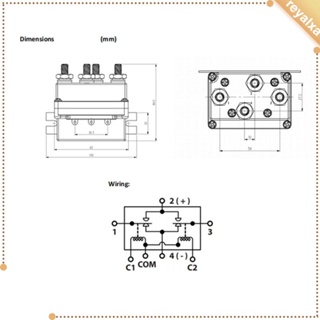 [Reyalxa] รีเลย์โซลินอยด์ 12V 500A แบบเปลี่ยน สําหรับยานพาหนะ 12000lbs Winch 4x4 4WD