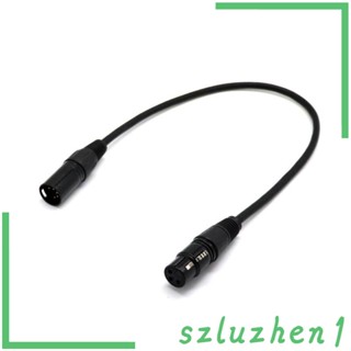 [Szluzhen1] สายเคเบิลอะแดปเตอร์เชื่อมต่อ 5-Pin Male to 3 Female XLR Turnaround DMX DIY