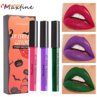 Maxfine Beauty Halloween Lip Glaze Body Painting แต่งหน้าใหม่ยุโรปและอเมริกา Stage แต่งหน้าลิปกลอส veemm