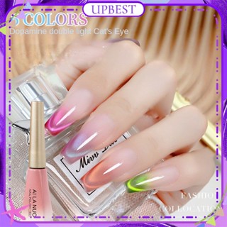 ♕ Ailanuo Cat&amp;#39;s Eye เจลทาเล็บ Dopamine Candy Series Double Light Fine Glitter Phototherapy กาวเล็บสำหรับเล็บ shop 15ml 6 แบบ UPBEST