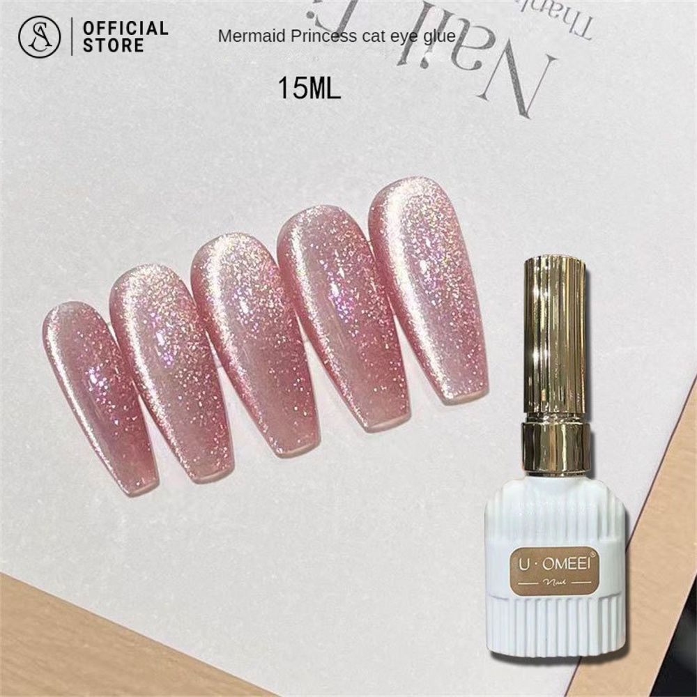 ยาทาเล็บเจล สีลูกแก้วแคทอาย สีเจลแม่เหล็ก สีเจล15ML