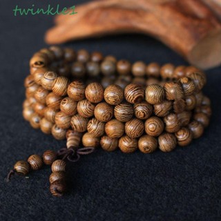 Twinkle1 สร้อยข้อมือหม่าล่า ใหม่ แฟชั่น ไม้ Wenge ทิเบต พระพุทธรูป กําไลข้อมือ เครื่องประดับ ลูกประคํา