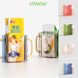 Usnow กล่องเก็บเครื่องดื่ม น้ําผลไม้ น้ําผลไม้ กันหก พร้อมที่จับ ปรับได้ สําหรับเด็ก