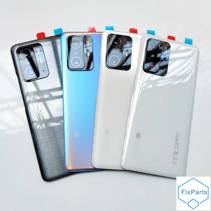 ฝาครอบแบตเตอรี่ด้านหลัง พร้อมเลนส์กล้อง แบบเปลี่ยน สําหรับ Xiaomi 11T Pro 5G Mi11T