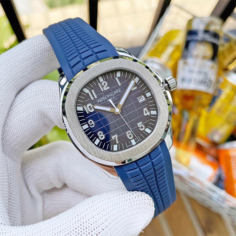 【ฟรีกล่อง】 Pa.tek_⌚Philip.pe นาฬิกาข้อมือควอตซ์แฟชั่น สายยาง คุณภาพสูง เหมาะกับใส่กลางแจ้ง สําหรับผู้ชาย และผู้หญิง