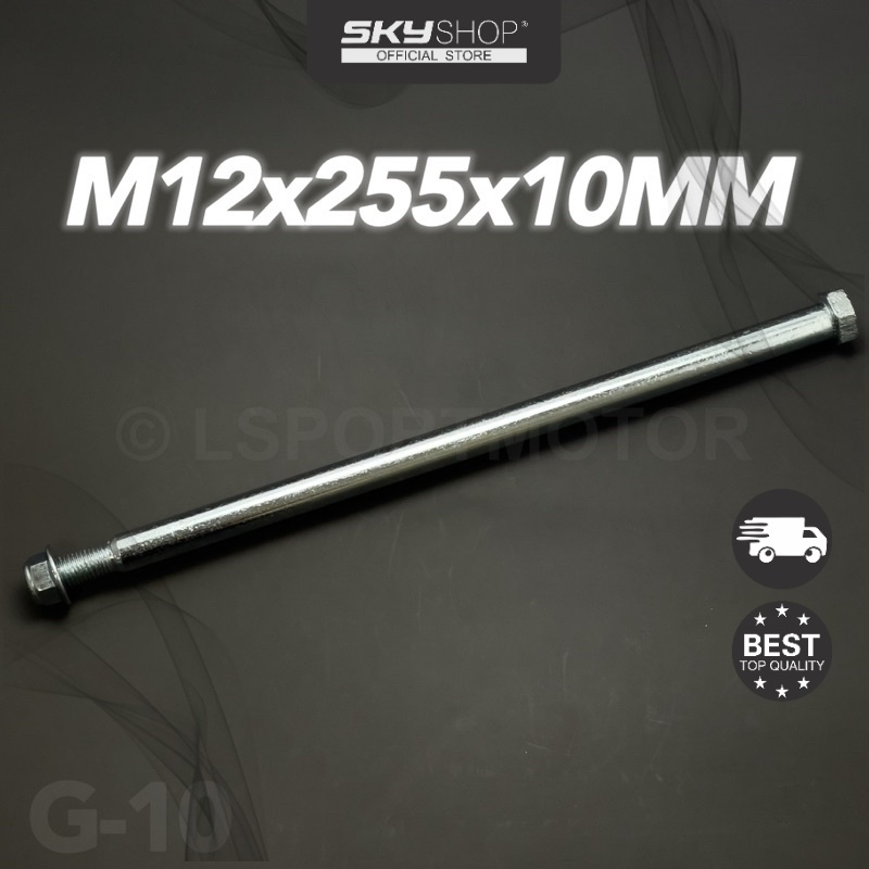 M12x255x10MM 🔥 FUTURE125 REAR ARM SHAFT FUTURE M12X255 X10MM 12X255X10 12X255X10MM M12X255X10 12 X 2