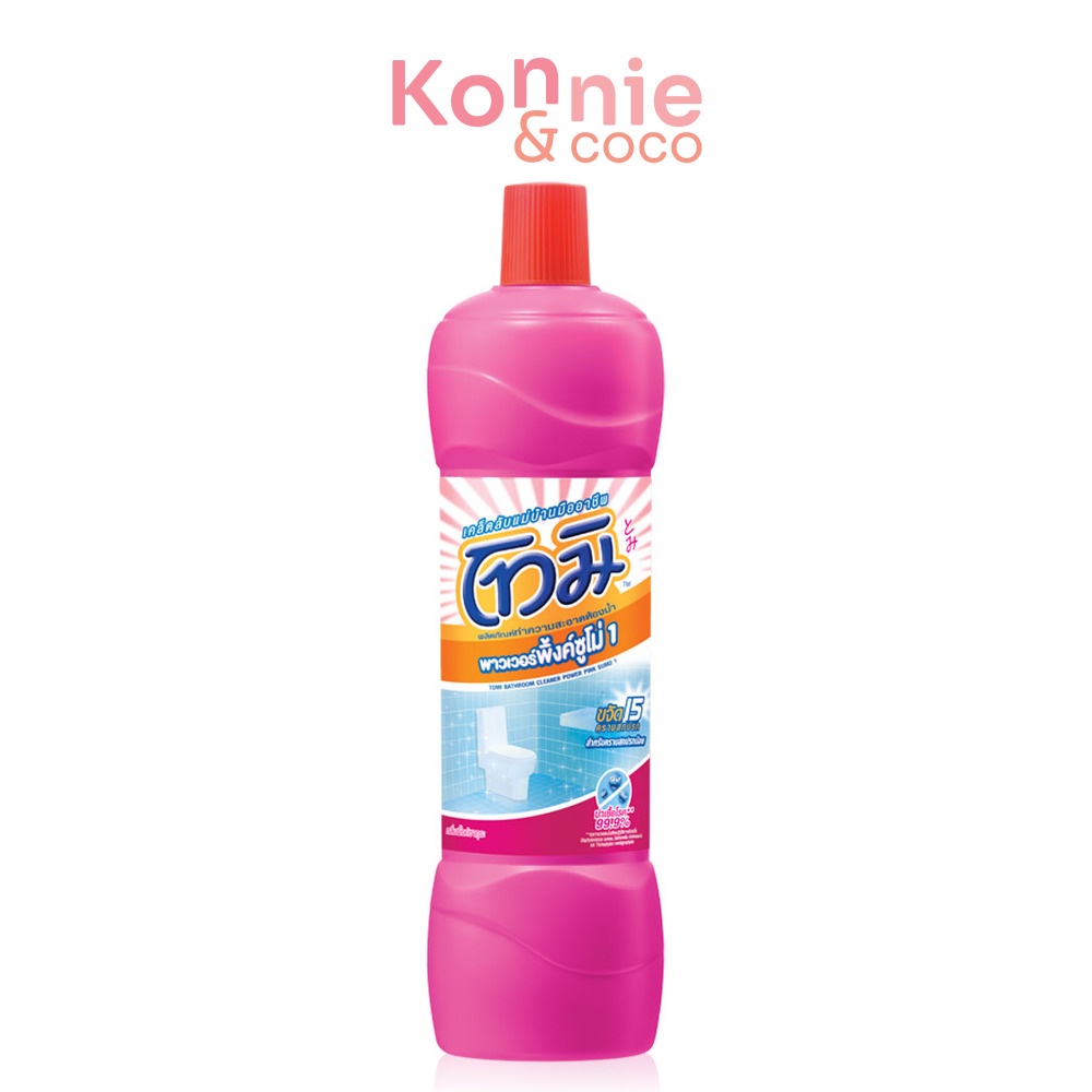 Tomi Bathroom Cleaner Bottle Pink Sakura 850ml โทมิ ผลิตภัณฑ์ทำความสะอาดห้องน้ำ กลิ่นพิงค์ซากุระ.