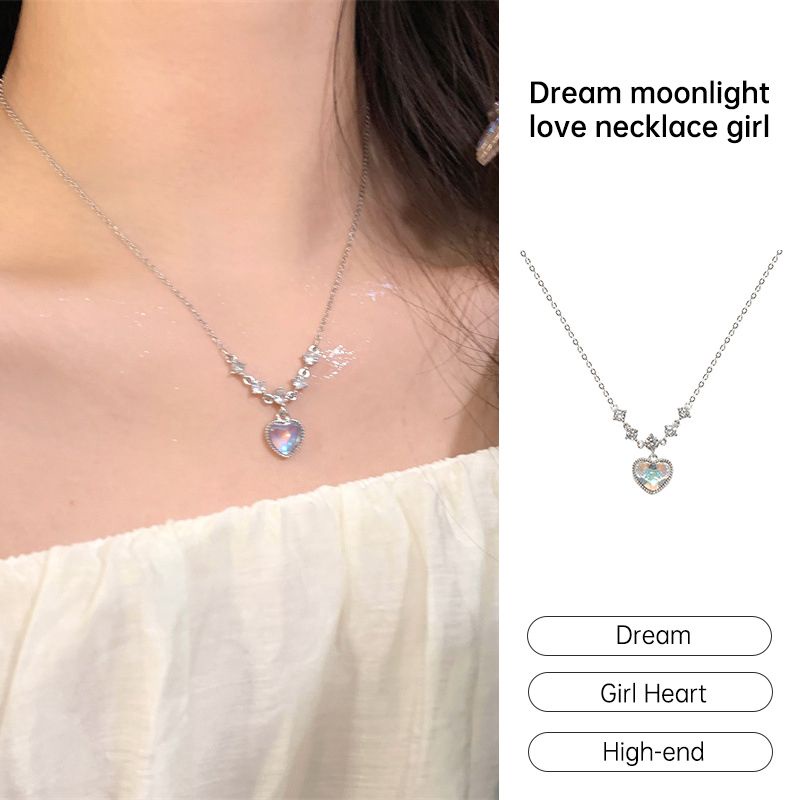 💌💌ใหม่ สร้อยคอโซ่ จี้รูปหัวใจ แฟชั่นฤดูร้อน สําหรับผู้หญิง 2023