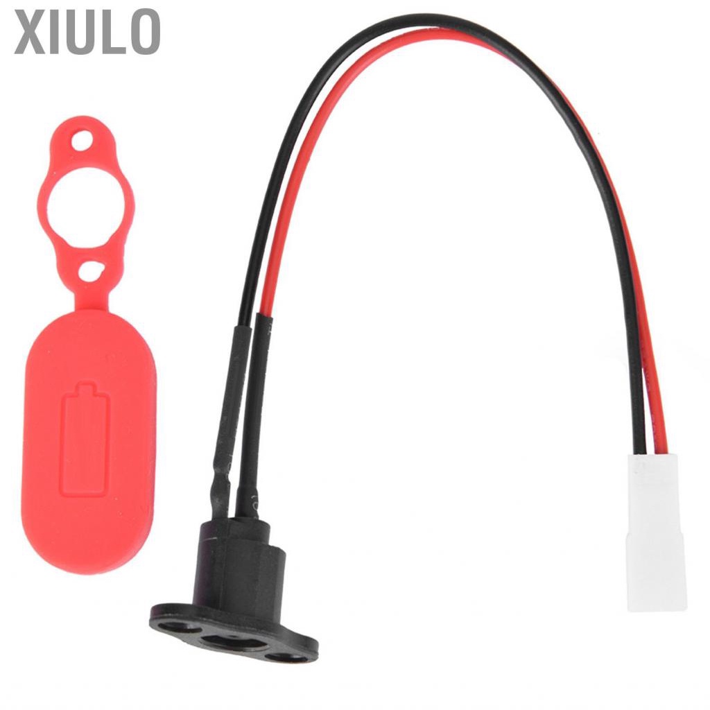 Xiulo พอร์ตชาร์จสำหรับ M365 Silicone พร้อมสกู๊ตเตอร์แบบยืดหยุ่นและทนทานฟรี