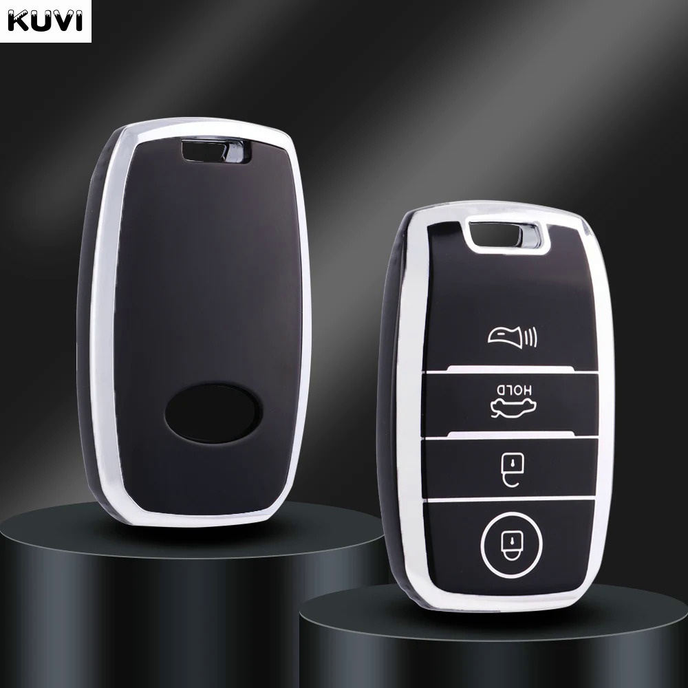 3 4 Button TPU Car Smart Key Case Cover For Kia Sportage Cerato Optima K2 K3 K4 K5 Rio Picanto Soul 