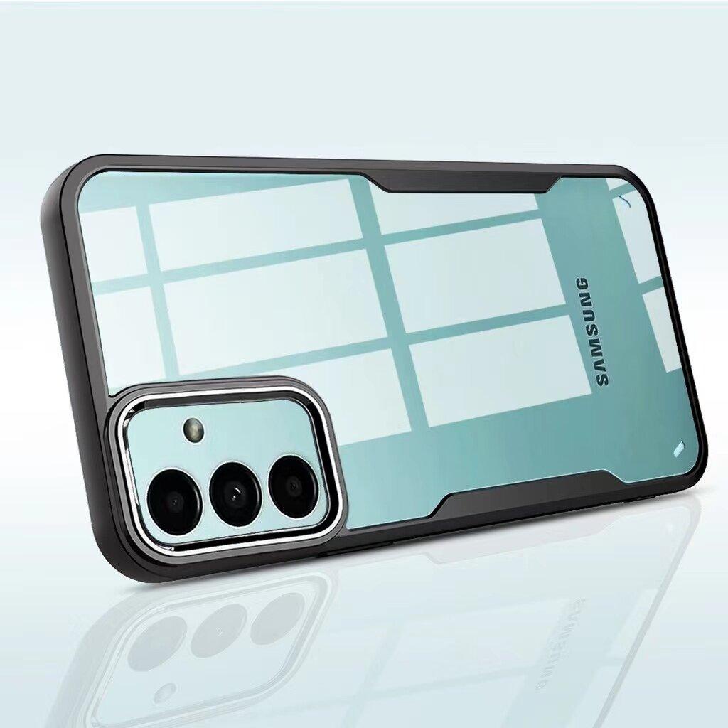 เคส Samsung A73 / A56 / A55 / A54 / A53 / A52 / A50 / A50S เคสซัมซุง ขอบดำหลังใส เคสกันกระแทก เคสนิ่