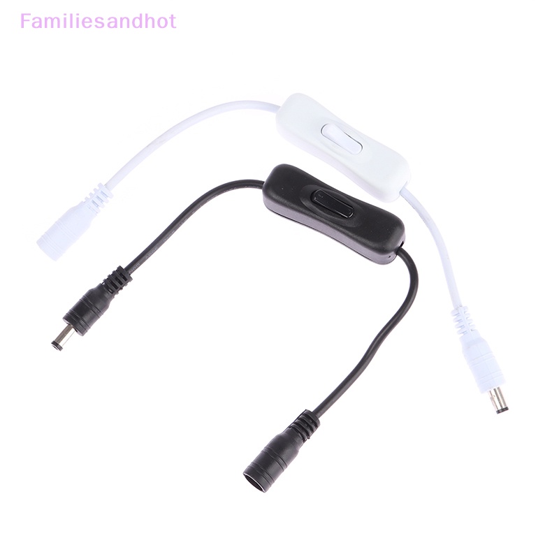 Familiesandhot> สวิตช์ไฟ DC 12V ตัวเมีย ตัวผู้ สายไฟสีดํา สีขาว DC เชื่อมต่อสวิทช์อย่างดี 1 ชิ้น