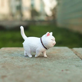 โมเดลฟิกเกอร์ รูปแมวอ้วนน่ารัก ขนาดเล็ก สําหรับตกแต่งบ้าน และสวน 9 ชิ้น