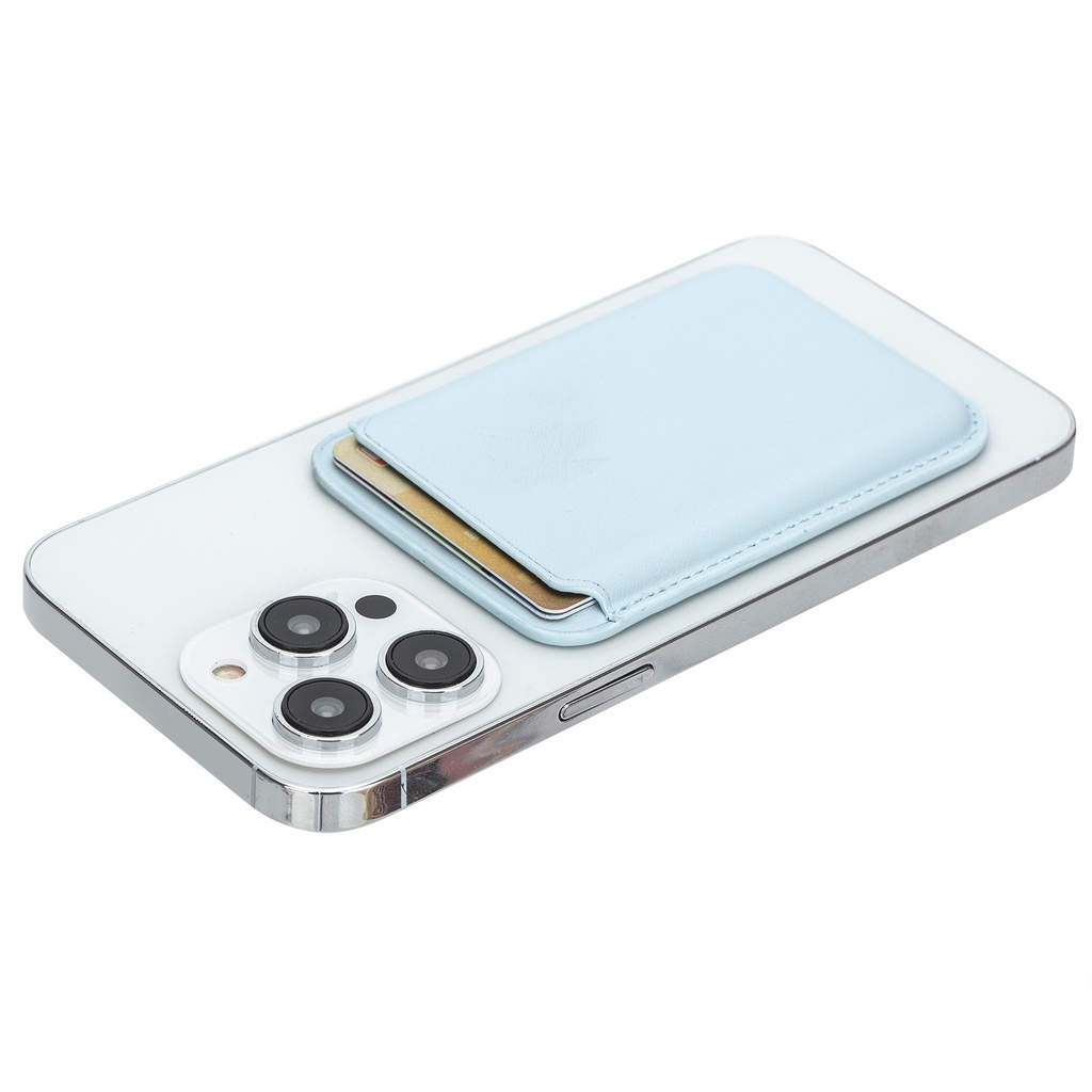 สำหรับ iphone14กระเป๋าใส่บัตรแม่เหล็กสำหรับแอปเปิ้ล13PROMAX MagSafe หนังผิวสัมผัส12ซองใส่บัตรด้านหลัง