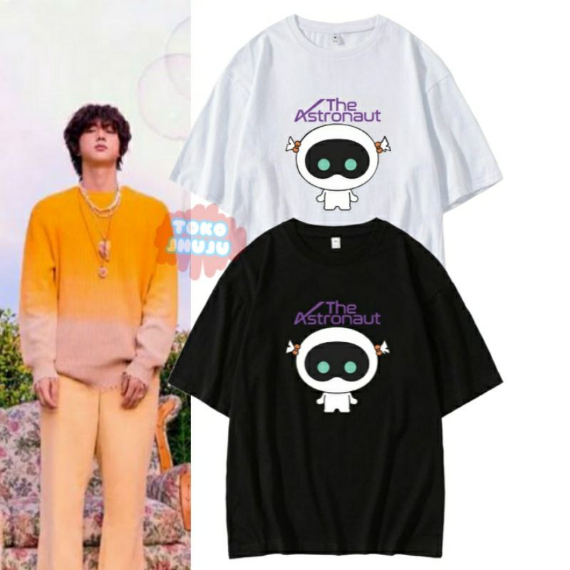 แฟชั่นใหม่ เสื้อยืด พิมพ์ลายนักบินอวกาศ Bts Jin The Astronaut WOOTTEO BESAR Bangtan สไตล์
