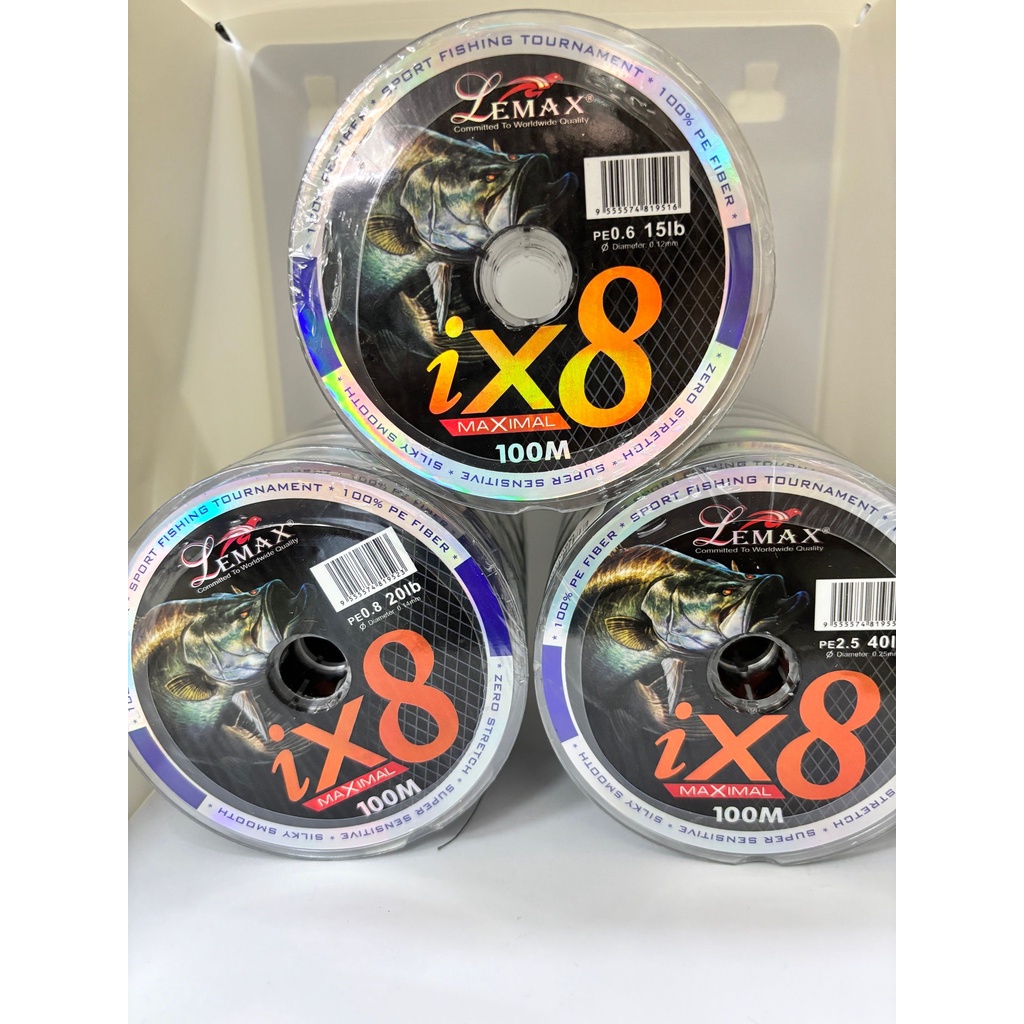 LEMAX ix8 MAXIMAL สาย PE 100% - 100 ม