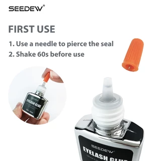 Seedew กาวต่อขนตา กาวแห้งเร็ว 0.5-1 วินาที กาว 10 มิลลิลิตร ซุปเปอร์กันน้ำ แต่งหน้า มืออาชีพ