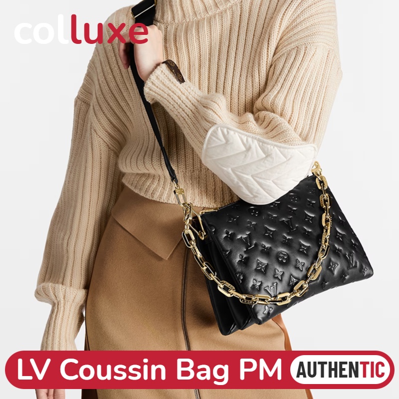 แบรนด์ใหม่และเป็นของแท้/หลุยส์วิตตอง Louis Vuitton กระเป๋ารุ่น Coussin PM 26cm Shoulder Bag กระเป๋าสะพายข้างผู้หญิง