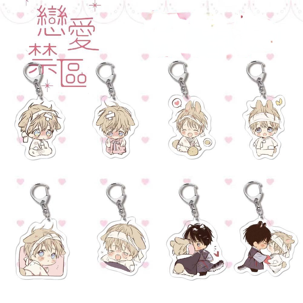 พวงกุญแจ จี้อะคริลิค No love Zone เหมาะกับของขวัญ สําหรับแฟนคลับ