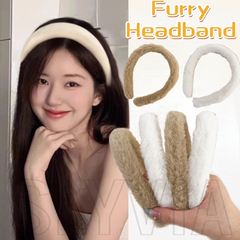 ที่คาดผม ผ้ากํามะหยี่ขนนิ่ม แบบหนา สีพื้น แฟชั่นฤดูใบไม้ร่วง ฤดูหนาว สําหรับผู้หญิง Y2K