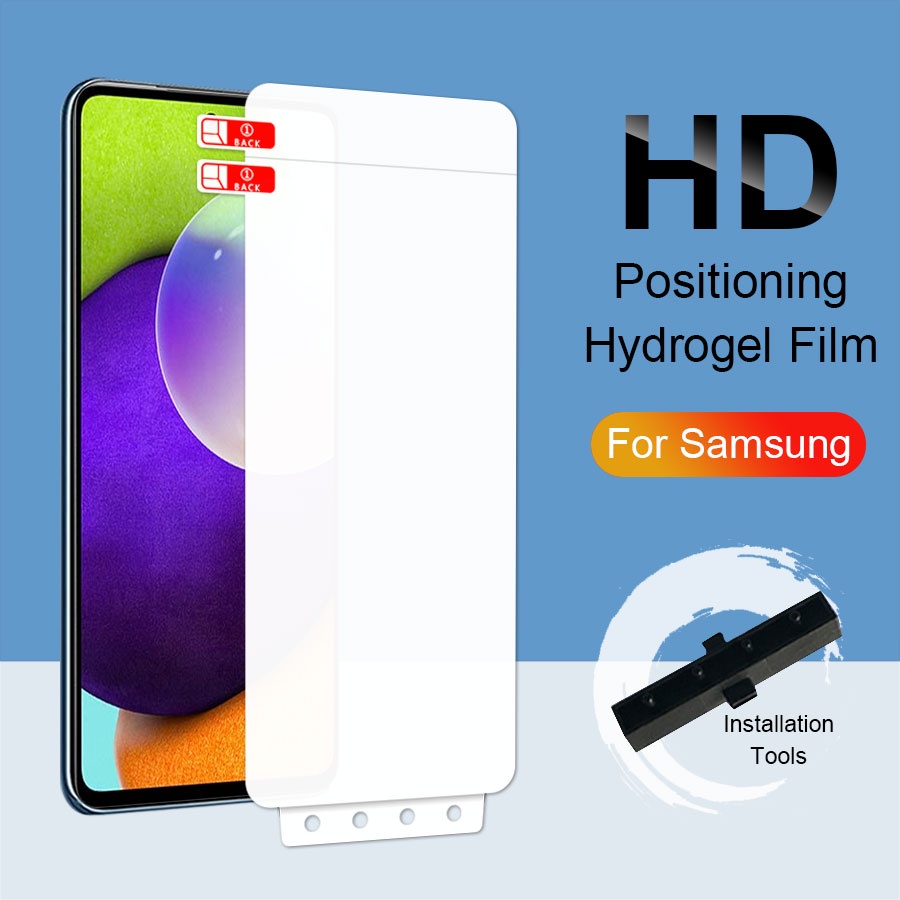 ฟิล์มไฮโดรเจลใส แบบนิ่ม ป้องกันหน้าจอ ติดตั้งง่าย สําหรับ Samsung Galaxy Note 10 20 9 8 S23 S22 S21 S20 Ultra Pro Plus FE S10 S9 S8 A14 A24 A34 A54 A13 A23 A12 A22 A32 A52 A72 A31 A51 A71 A20s A21s A04s
