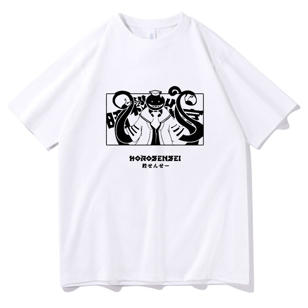 สีขาว a 2022 Hot New Anime Assassination Classroom Korosensei Karma Akabane Tshirt Women Quality Tsh