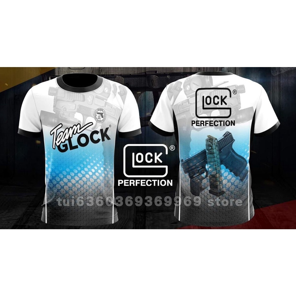 เสื้อเชิ้ตพิมพ์ลาย glock perfection สุดเท่ทั้งหมด 675