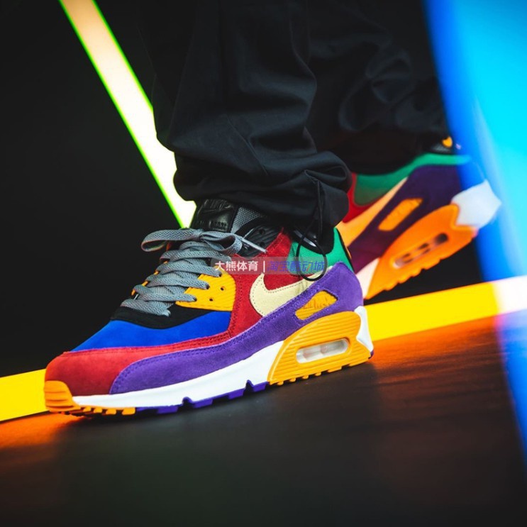 Ready Air Max 90 "ViotechEaster Egg Retro Stitching Sports Casual Shoes Men 's and Women 's Sneakers CD0917-600 QROB
