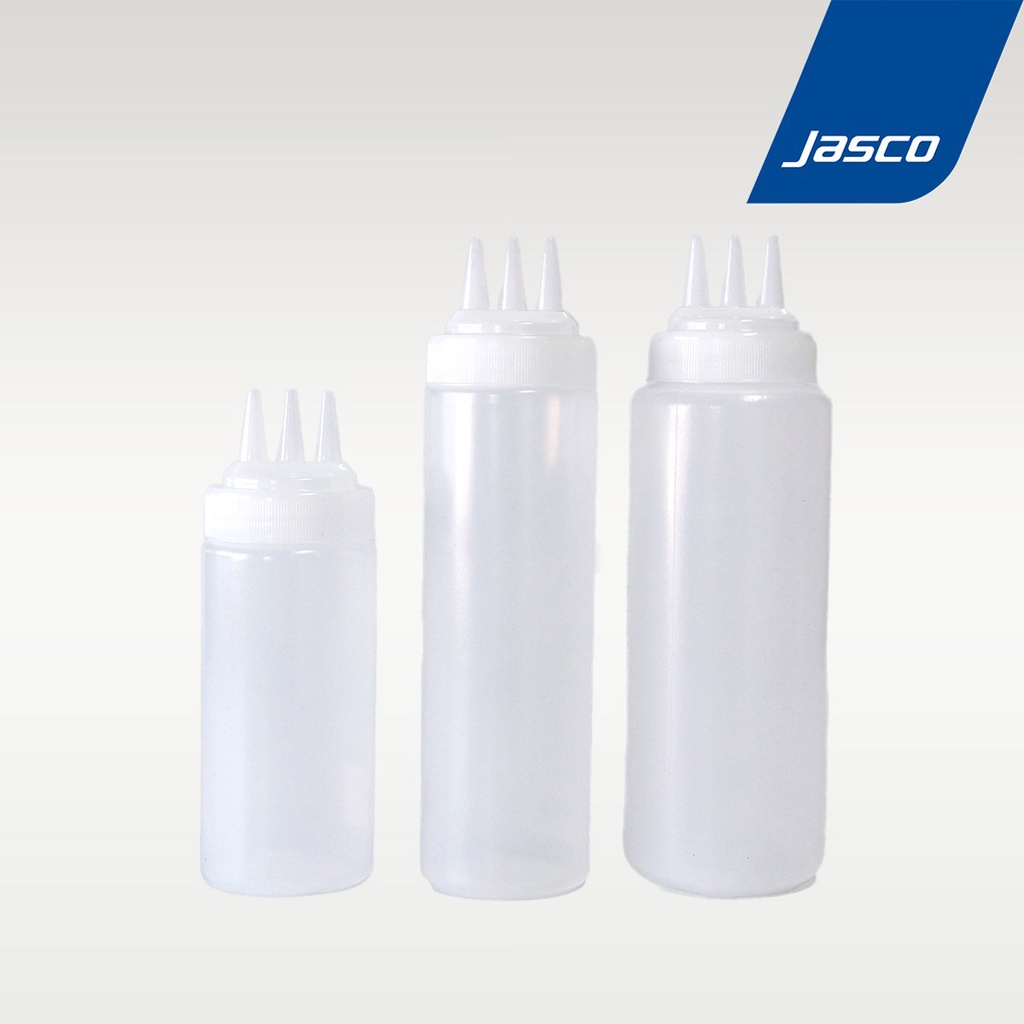 Jasco ขวดซอส 3 หัว Tri-Nozzle Wide Mouth Squeeze Dispensers