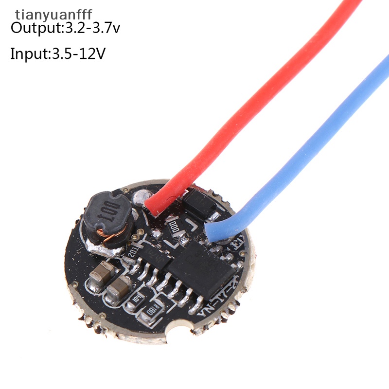 Tianyuanfff ไฟฉายไดรเวอร์ LED 3W DC3.7V 1 โหมด 5 โหมด 17 มม. 20 มม. 1 ชิ้น