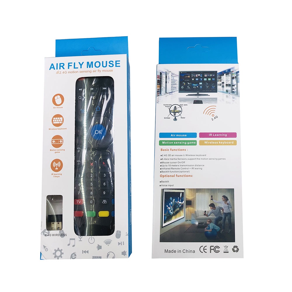 MX3 Backlit Air Mouse สมาร์ทเสียงรีโมทคอนโทรล 2.4G RF คีย์บอร์ดไร้สายสําหรับ X96 mini KM9 A95X H96 M