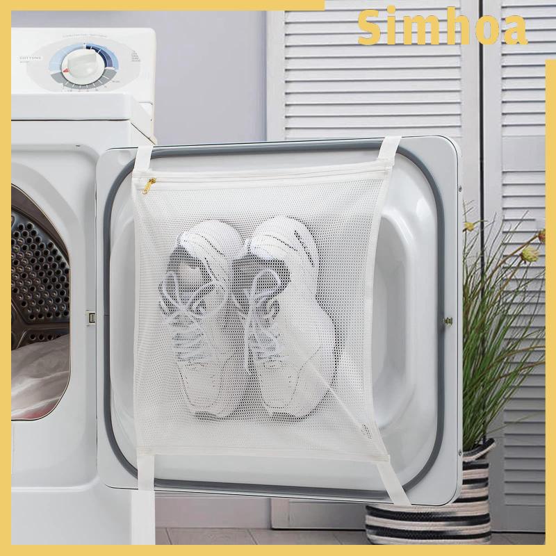 [SIMHOA] รองเท้าผ้าใบ เครื่องอบผ้า &amp; กระเป๋าล้าง ถุงซักผ้าอเนกประสงค์ ถุงเก็บรองเท้า ถุงซักผ้า องค์กรจัดเก็บการเดินทาง ถุงตาข่าย, 16 นิ้ว x16 นิ้ว