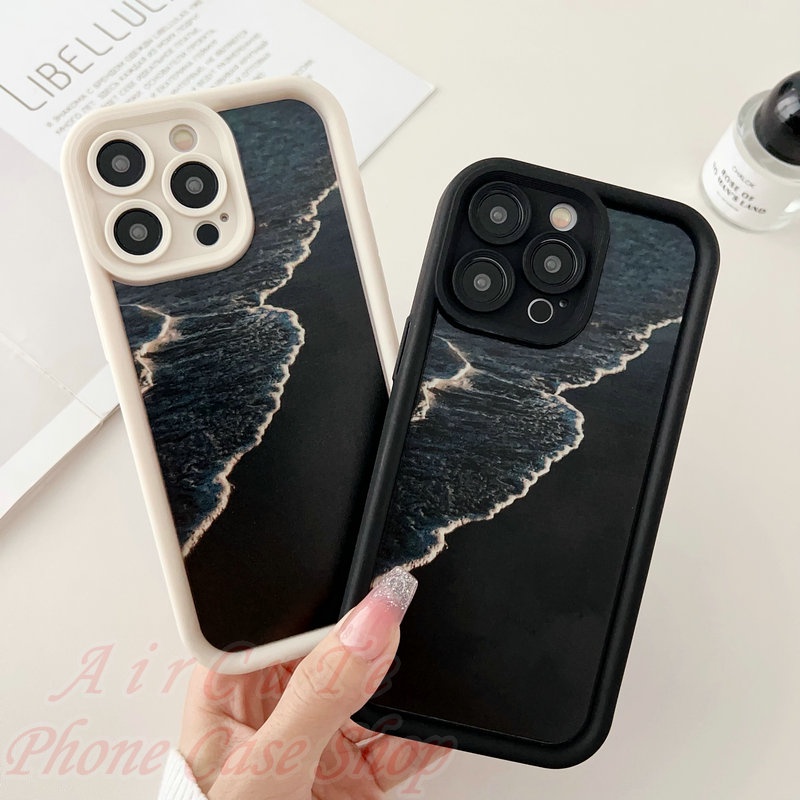 เคส Huawei Y7A Y9 Y9S P30 Nova 4 5T 9 10 SE Y70 Pro Prime 2019 2020 Protect Stair Camera Beach Wave Soft Case