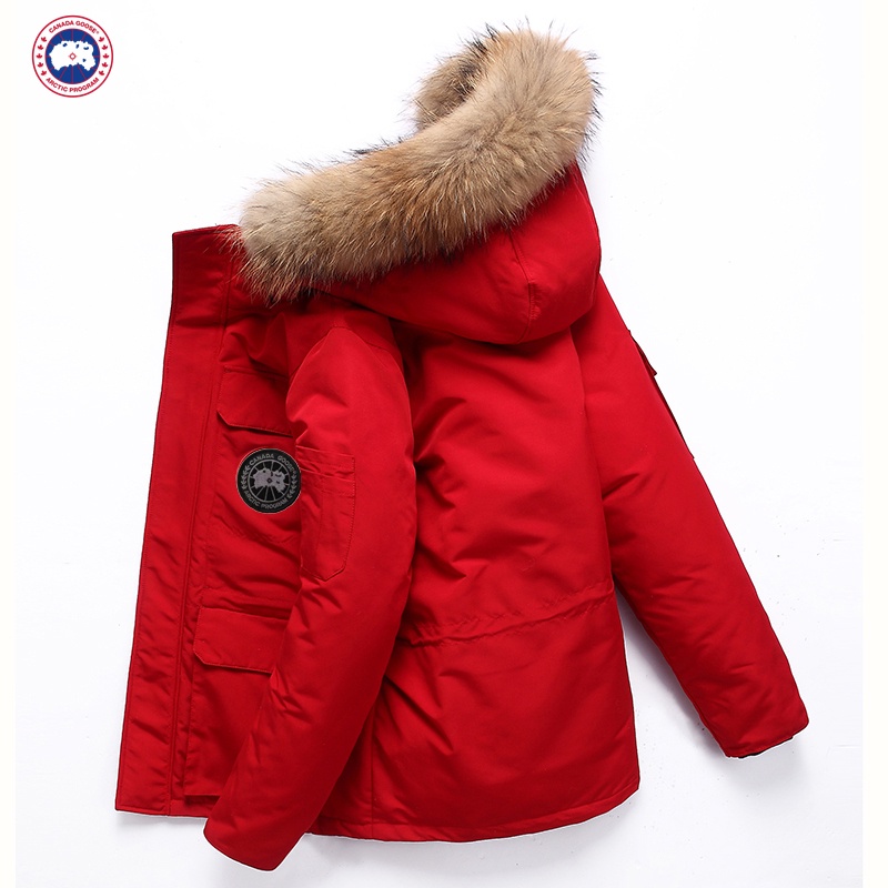 Canada Goose เสื้อแจ็กเก็ตคาร์โก้ 100% ถอดได้ ให้ความอบอุ่น แฟชั่นฤดูหนาว สไตล์คลาสสิก สําหรับผู้ชาย และผู้หญิง