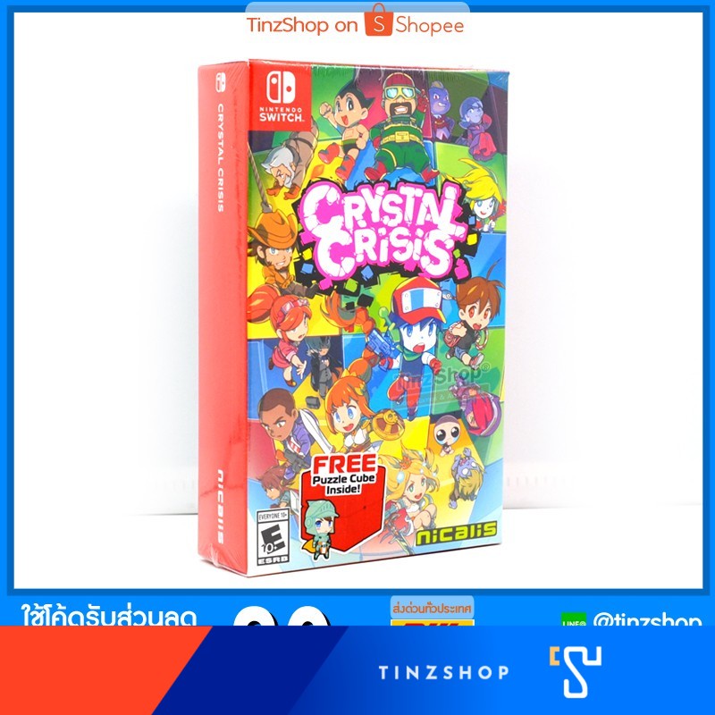 Nintendo Switch Crystal Crisis Zone US / English / ฟรี Puzzle Cube ในกล่อง