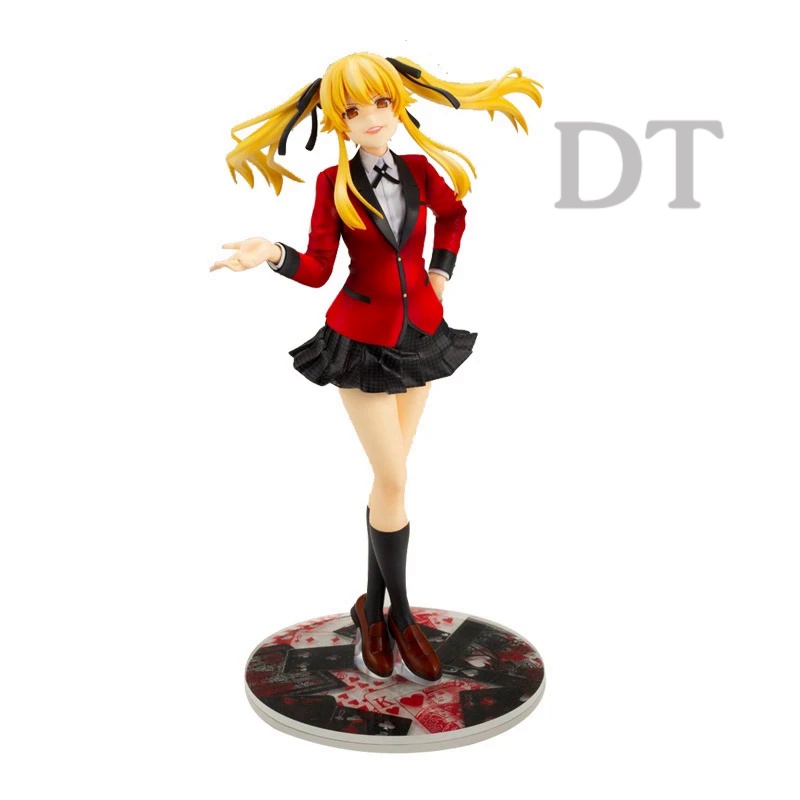 DT Anime Kakegurui - Compulsive Gambler Meari Saotome Figure 21.5cm Standing JK School Clothing Model Toy Collect Orname