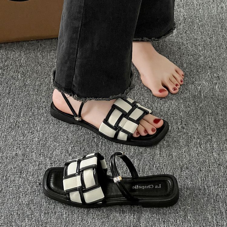 รองเท้าแตะ พื้นนิ่ม สวมใส่สบาย สไตล์เกาหลี สําหรับผู้หญิง