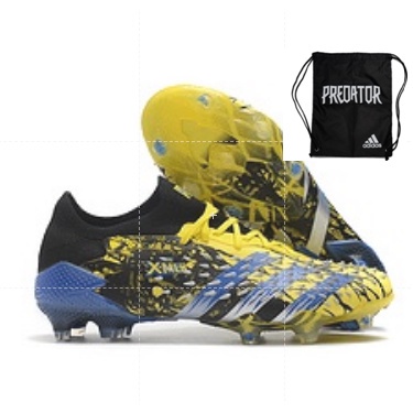 Original ready stock shoes boots football shoes soccer shoes Adidas FG predator freak.1 low soccer
