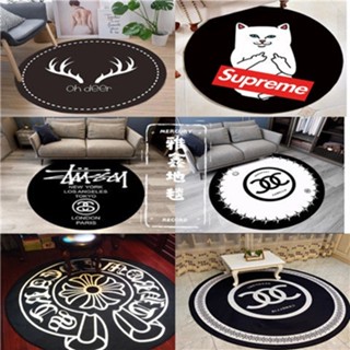 พรมปูพื้น ทรงกลม สไตล์นอร์ดิก กันลื่น สําหรับแขวนเก้าอี้เด็ก…