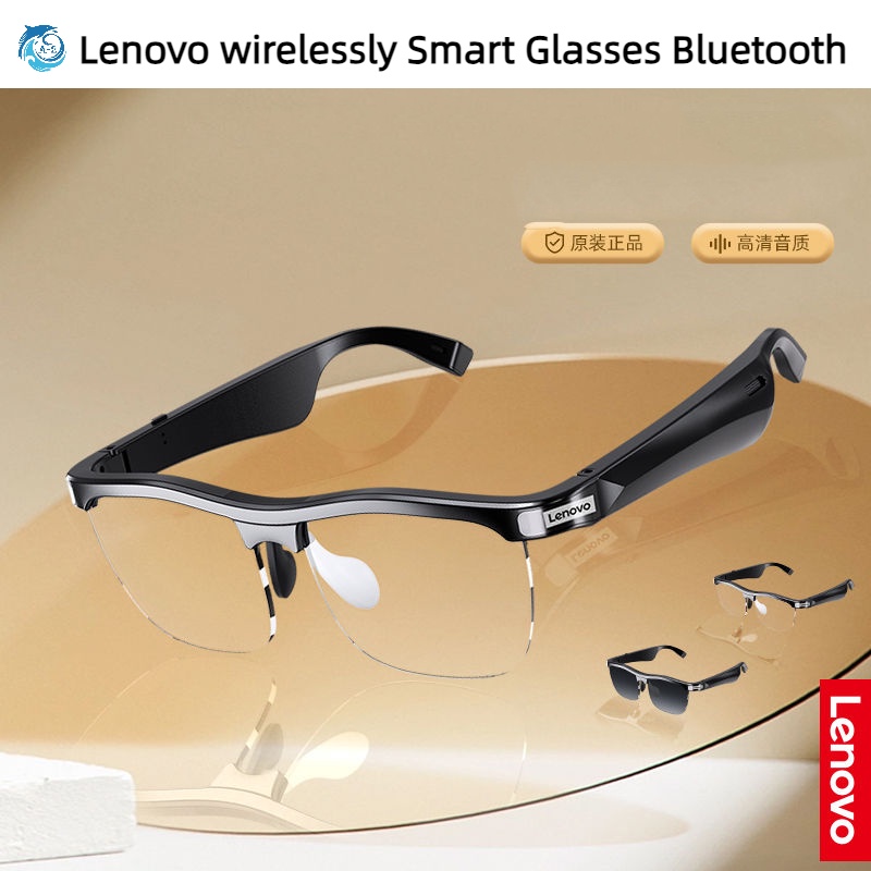 Lenovo MG10 แว่นตาอัจฉริยะ บลูทูธ ไร้สาย ลดเสียงรบกวน แบบพกพา กลางแจ้ง แว่นตาเสียงอัจฉริยะ eyewear