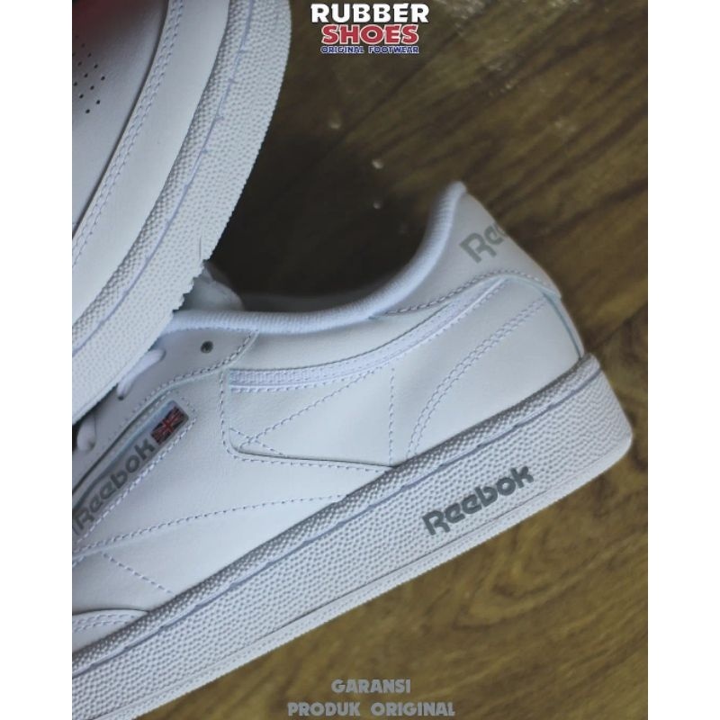 Reebok CLUB C 85 WHITE Gray AR0455 SNEAKERS CASUAL Official